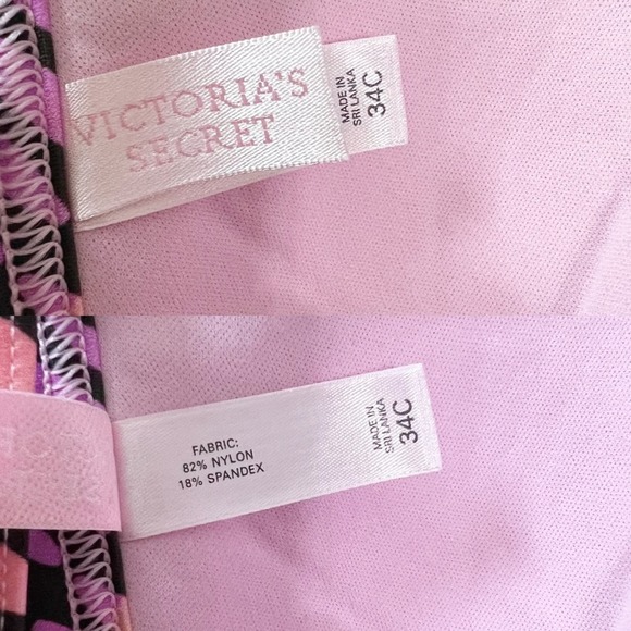 Victoria’s Secret 34C Bundle of 2 Triangle Bikini Swim Tops Geo Print - Picture 8 of 9